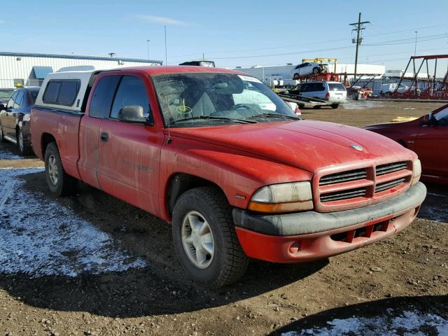 1B7FL22P7WS740164 - 1998 DODGE DAKOTA RED photo 1