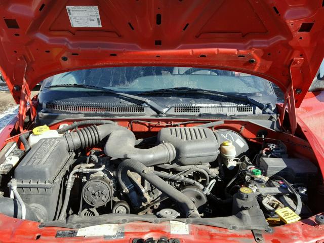 1B7FL22P7WS740164 - 1998 DODGE DAKOTA RED photo 7