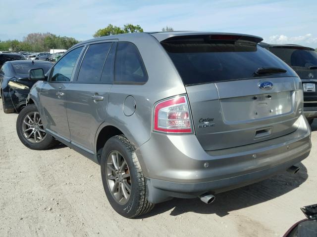 2FMDK48CX8BB45800 - 2008 FORD EDGE SEL SILVER photo 3