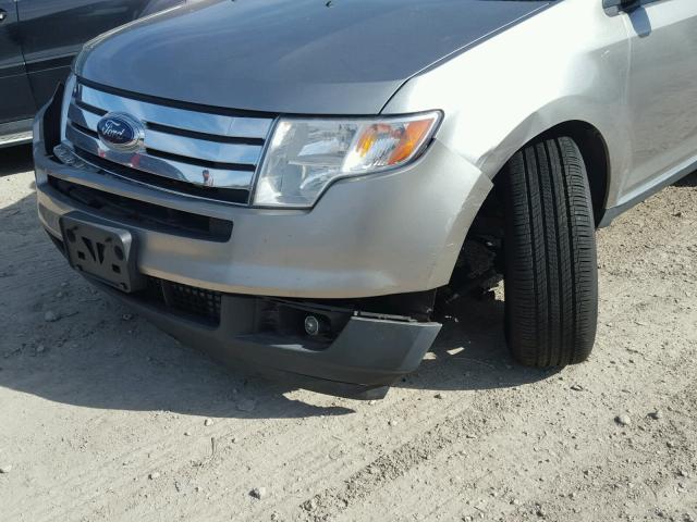 2FMDK48CX8BB45800 - 2008 FORD EDGE SEL SILVER photo 9