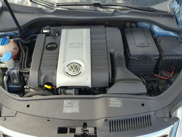 WVWBA71F88V052007 - 2008 VOLKSWAGEN EOS TURBO BLUE photo 7