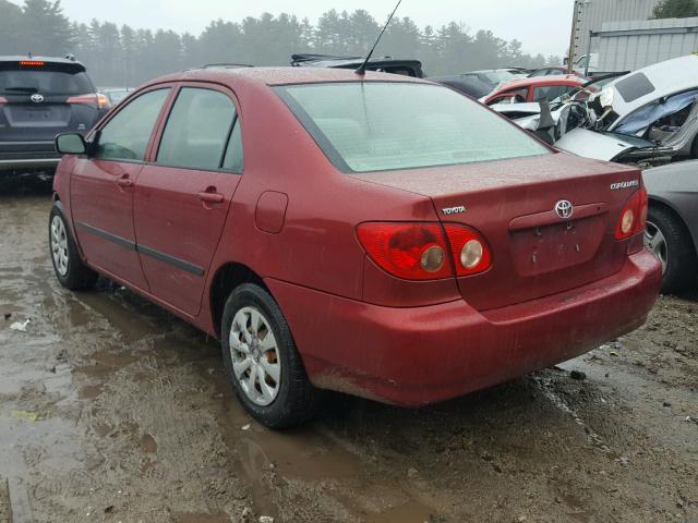 1NXBR32E57Z931150 - 2007 TOYOTA COROLLA CE RED photo 3