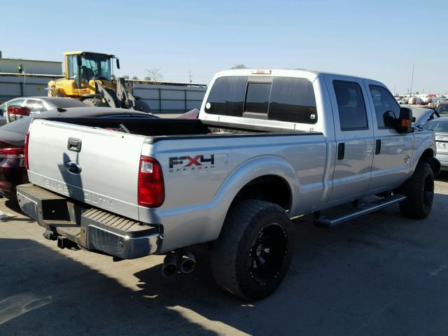 1FT7W2BT3BEB14449 - 2011 FORD F250 SUPER SILVER photo 4