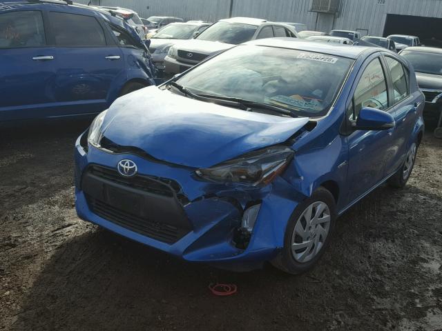 JTDKDTB30F1585414 - 2015 TOYOTA PRIUS C BLUE photo 2