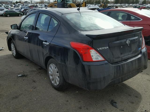 3N1CN7AP7GL878866 - 2016 NISSAN VERSA S BLACK photo 3