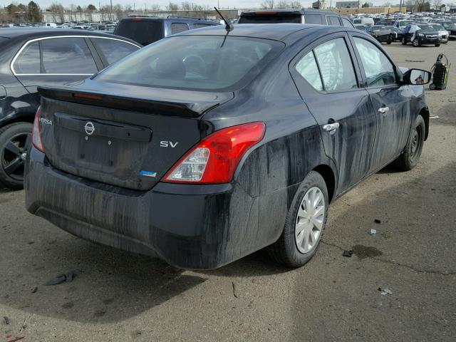 3N1CN7AP7GL878866 - 2016 NISSAN VERSA S BLACK photo 4