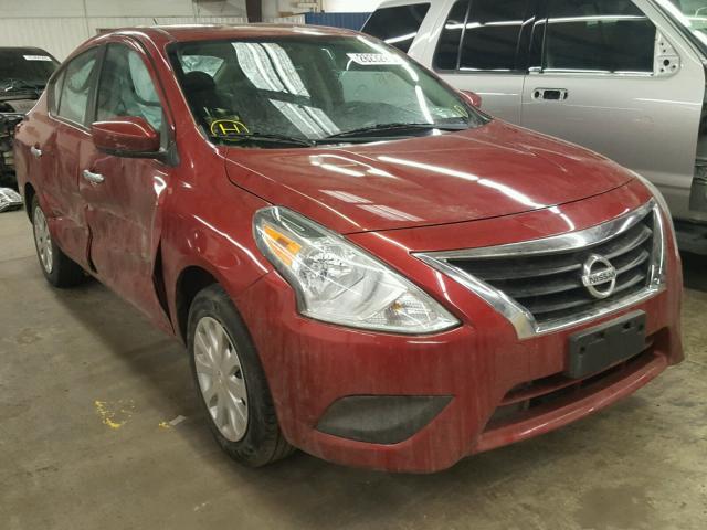 3N1CN7AP9GL898813 - 2016 NISSAN VERSA S RED photo 1