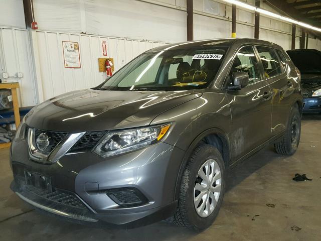 5N1AT2MV1GC736091 - 2016 NISSAN ROGUE S GRAY photo 2