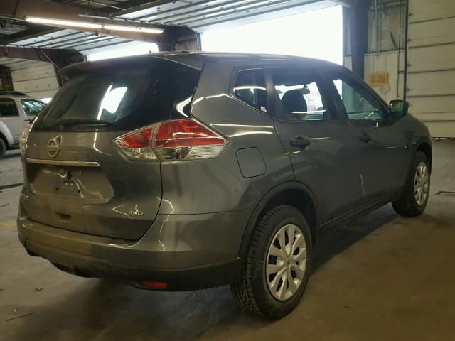 5N1AT2MV1GC736091 - 2016 NISSAN ROGUE S GRAY photo 4