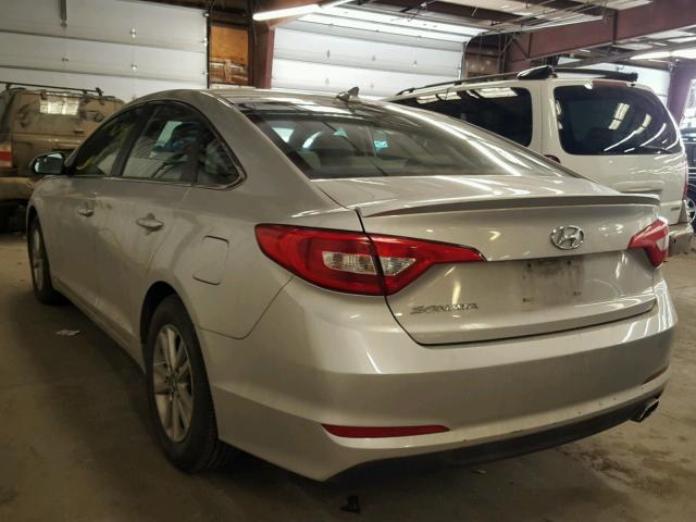 5NPE24AF2GH398108 - 2016 HYUNDAI SONATA SE SILVER photo 3