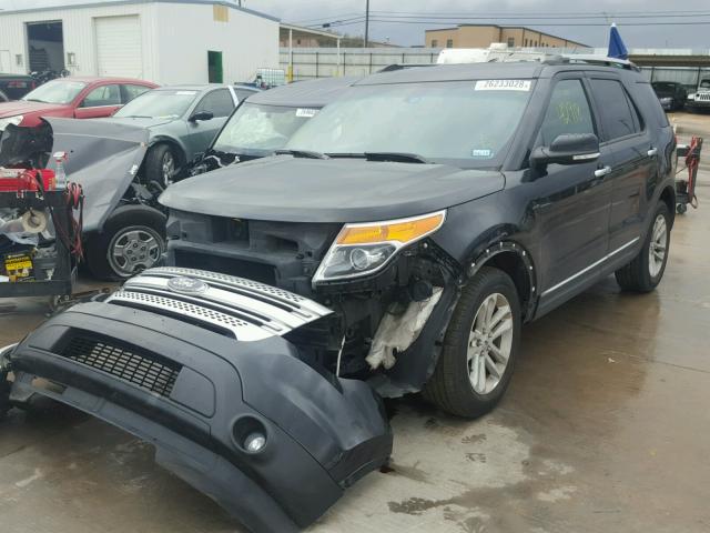 1FM5K7D83EGC56720 - 2014 FORD EXPLORER X BLACK photo 2