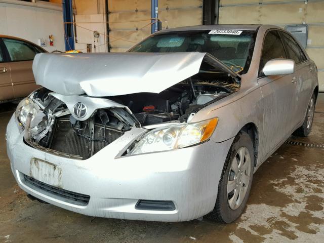 4T1BE46K37U158339 - 2007 TOYOTA CAMRY NEW SILVER photo 2