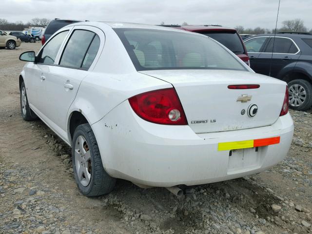 1G1AK55F467862493 - 2006 CHEVROLET COBALT LS WHITE photo 3