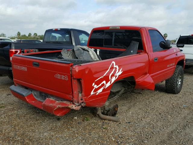 1B7HF16Z9XS111755 - 1999 DODGE RAM 1500 RED photo 4