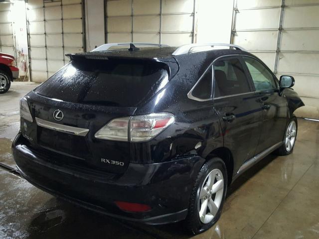 2T2BK1BA8AC056625 - 2010 LEXUS RX 350 BLACK photo 4