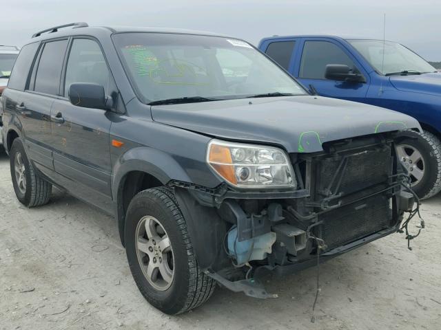 2HKYF18596H545164 - 2006 HONDA PILOT EX GRAY photo 1