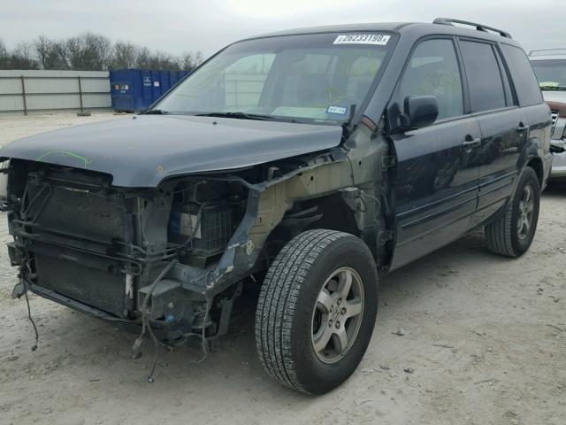 2HKYF18596H545164 - 2006 HONDA PILOT EX GRAY photo 2