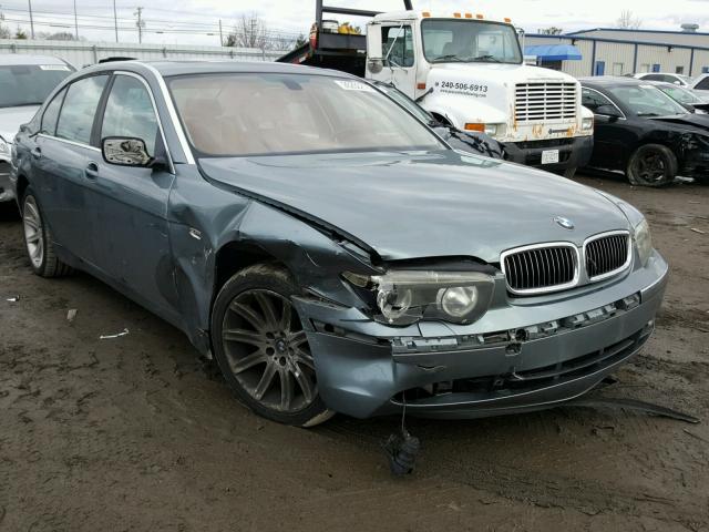 WBAGN63493DR16526 - 2003 BMW 745 LI TEAL photo 1