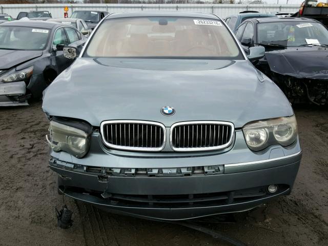 WBAGN63493DR16526 - 2003 BMW 745 LI TEAL photo 9