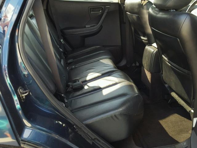 JN8AZ08T65W328363 - 2005 NISSAN MURANO SL BLUE photo 6