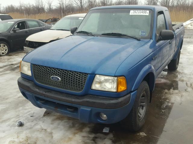 1FTZR15E21PA68610 - 2001 FORD RANGER SUP BLUE photo 2