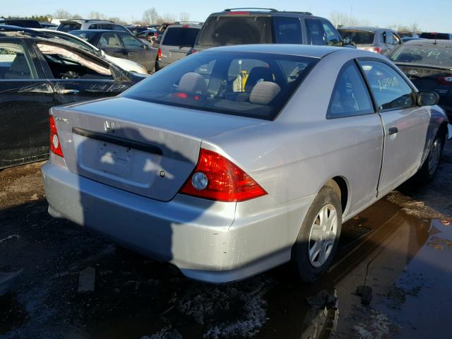 1HGEM22195L058403 - 2005 HONDA CIVIC DX V SILVER photo 4