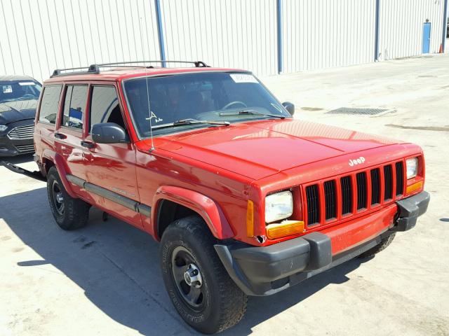 1J4FF48S9YL212258 - 2000 JEEP CHEROKEE S RED photo 1