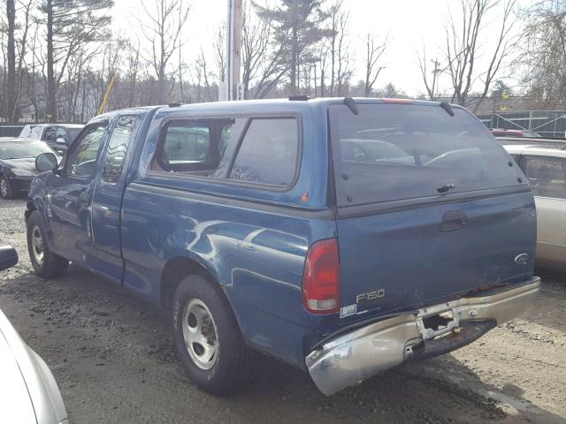 1FTZX1721YNB67286 - 2000 FORD F150 BLUE photo 3