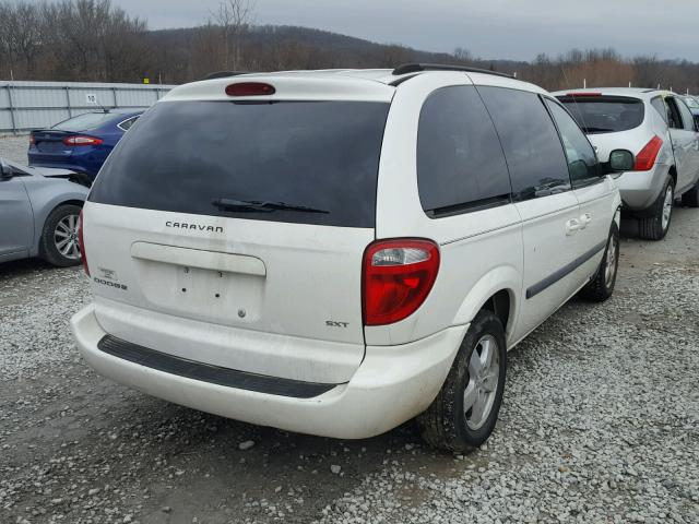 1D4GP45R07B237260 - 2007 DODGE CARAVAN SX WHITE photo 4