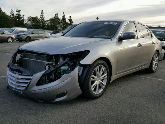 KMHGC4DF3BU116554 - 2011 HYUNDAI GENESIS 4. GRAY photo 2