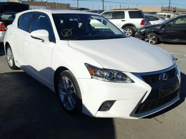 JTHKD5BH2F2240403 - 2015 LEXUS CT 200 WHITE photo 1