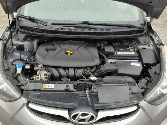 KMHDH4AEXCU328885 - 2012 HYUNDAI ELANTRA GL GRAY photo 7