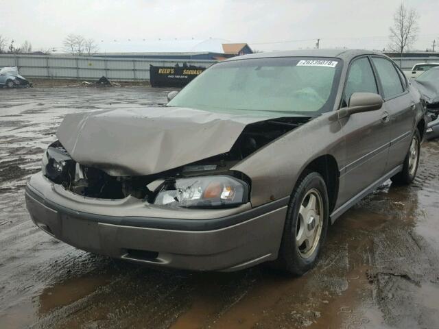 2G1WF52E639214329 - 2003 CHEVROLET IMPALA TAN photo 2