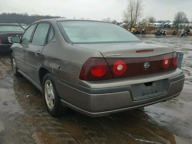 2G1WF52E639214329 - 2003 CHEVROLET IMPALA TAN photo 3