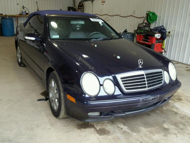 WDBLK65G93T141845 - 2003 MERCEDES-BENZ CLK 320 BLUE photo 1