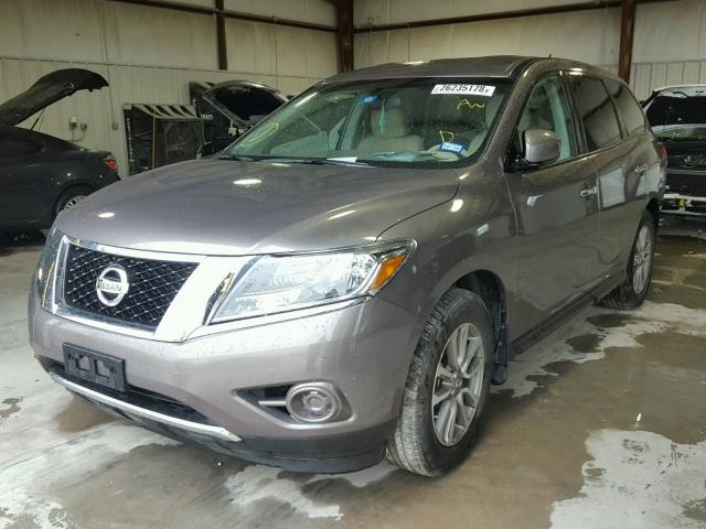 5N1AR2MN2EC728545 - 2014 NISSAN PATHFINDER SILVER photo 2