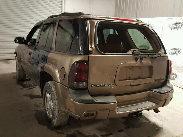 1GNDT13S132118716 - 2003 CHEVROLET TRAILBLAZE TAN photo 3