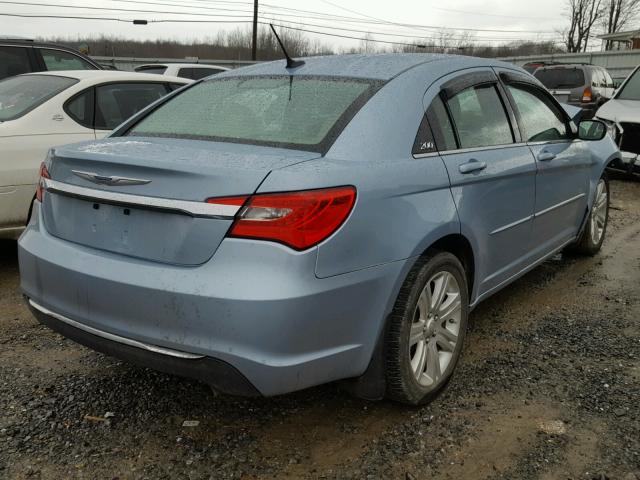 1C3CCBAB6CN207455 - 2012 CHRYSLER 200 LX BLUE photo 4