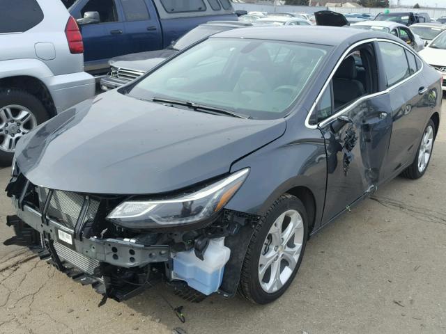 1G1BF5SM9H7167229 - 2017 CHEVROLET CRUZE PREM GRAY photo 2