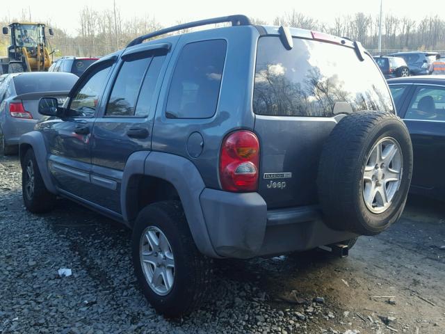 1J4GK48K32W162995 - 2002 JEEP LIBERTY SP GRAY photo 3