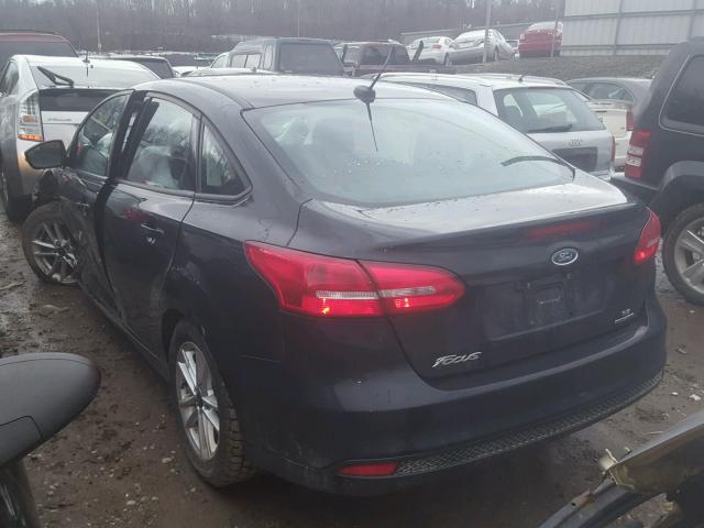 1FADP3F21GL393965 - 2016 FORD FOCUS SE BLACK photo 3