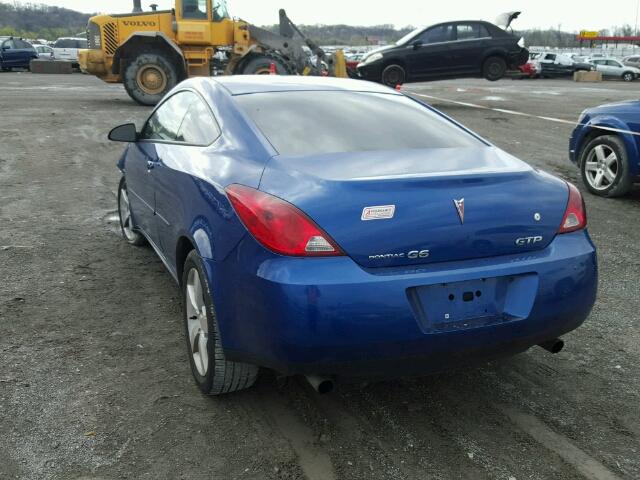 1G27M151564266400 - 2006 PONTIAC G6 GTP BLUE photo 3