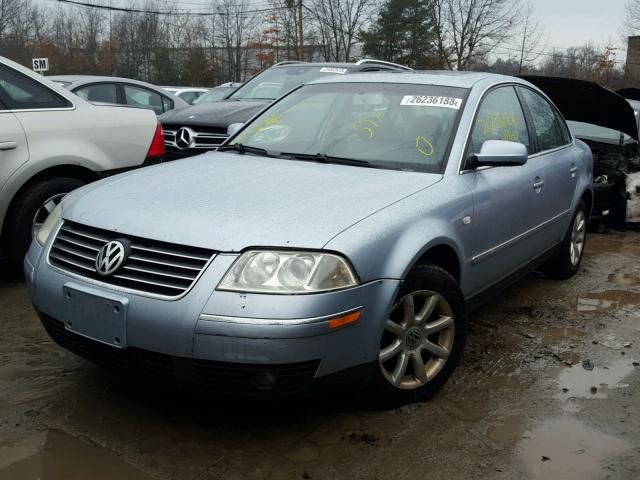 WVWPD63B34E166900 - 2004 VOLKSWAGEN PASSAT GLS BLUE photo 2