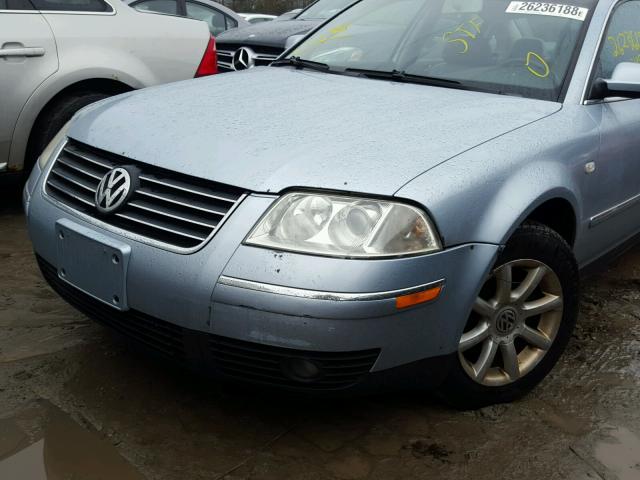 WVWPD63B34E166900 - 2004 VOLKSWAGEN PASSAT GLS BLUE photo 9