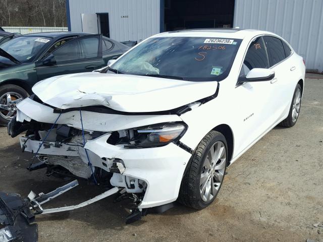 1G1ZH5SX6HF182506 - 2017 CHEVROLET MALIBU PRE WHITE photo 2
