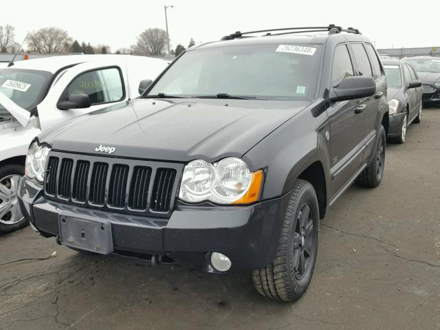 1J8HR48N08C170720 - 2008 JEEP GRAND CHER BLACK photo 2