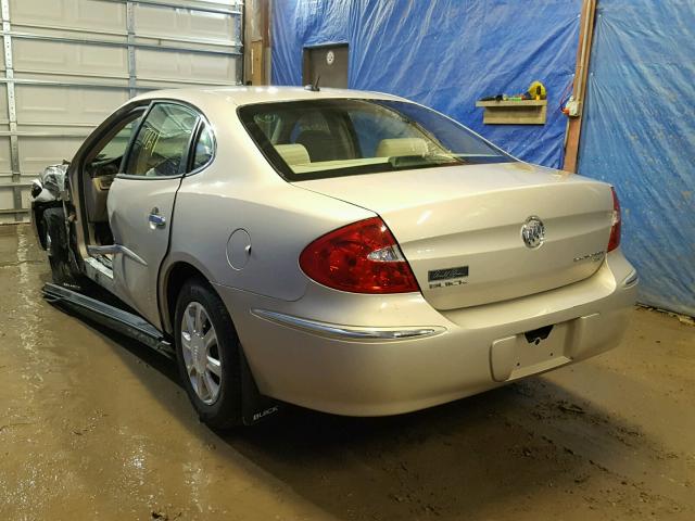 2G4WC582281277846 - 2008 BUICK LACROSSE C BEIGE photo 3