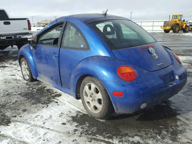 3VWCD21C72M402147 - 2002 VOLKSWAGEN NEW BEETLE 蓝色 照片 3