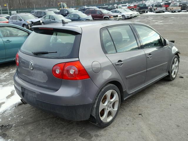 WVWGV71K37W257993 - 2007 VOLKSWAGEN NEW GTI GRAY photo 4