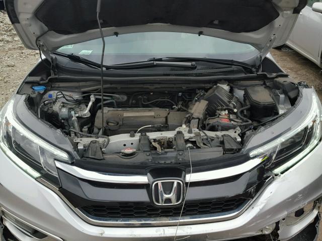 2HKRM4H7XFH667349 - 2015 HONDA CR-V EXL SILVER photo 7